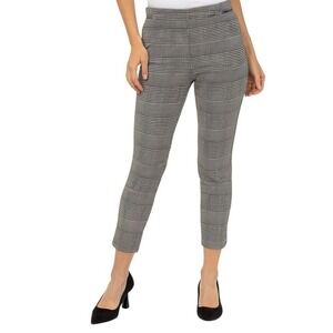 Calvin Klein Pants Size 12 Plaid Mid Rise‎ Pull On Faux Pocket Slim Checkered